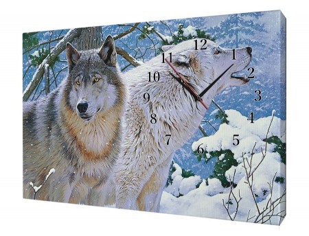 Часы на холсте 25х35 Ж265
